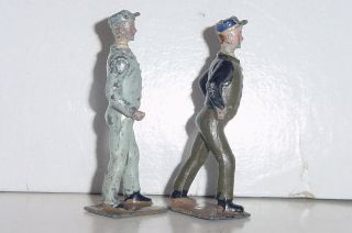 Antique BRITAINS England 1908 Lead,  Railroad Station Porters,  Items 800,  801 5