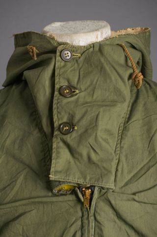 VTG WWII 1940 ' S US Army 100 MILE ALASKA SKI Parka Jacket Reversible 4