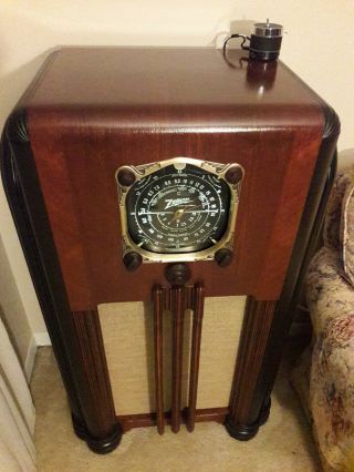 Antique,  Vintage,  Deco,  Collectible - Old Tube Radio Zenith 8s154 Restored