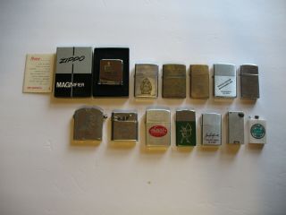 Vintage Lighters Zippo,  Kaschie,  Eveready,  Park,  More A Few Rare