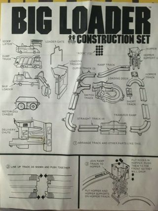 Vintage 1977 TOMY Big Loader Construction Set 5001 COMPLETE 3