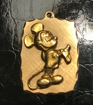 14k Mickey Mouse Charm.  Vintage Walt Disney Production 1960 - 70s.  3.  5 Grams.