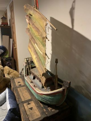 rare Vintage Steiff pirate Boat Display 5