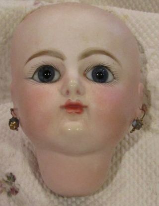 Antique C1878 4 1/2 " French Petit & Dumoutier,  Paris Bebe,  Doll Head