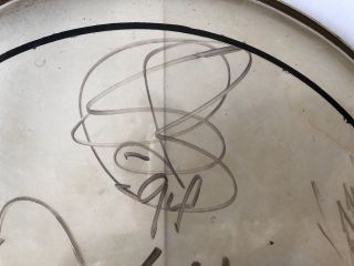 Ultra Rare Vintage 1994 Slayer Band Autograph On Remo Drumhead 2