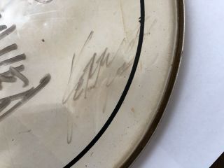 Ultra Rare Vintage 1994 Slayer Band Autograph On Remo Drumhead 3