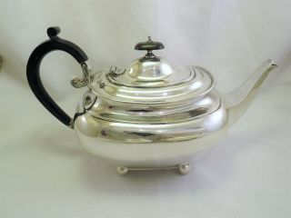 FINE SOLID STERLING SILVER TEA SERVICE SHEFFIELD 1919 - JAMES DIXON - 850 GRAMS 4