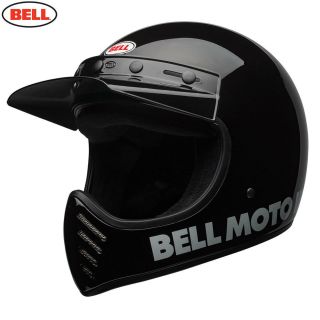 Bell Cruiser 2017 Moto 3 Modern Classic Black Motorcycle Mx Helmet