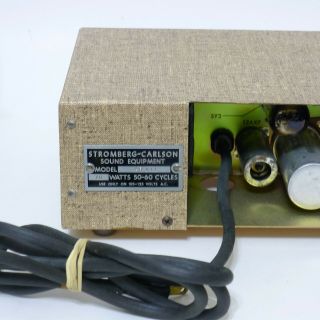 vintage Stromberg Carlson AR 411 Tube Amplifier 3