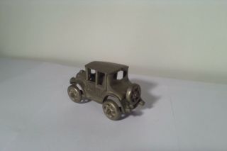Antique Vintage Metal Car (Model T?) Sculpture Figurine Paperweight Brass Decor 3