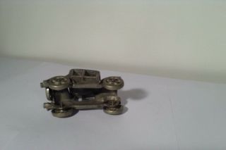 Antique Vintage Metal Car (Model T?) Sculpture Figurine Paperweight Brass Decor 4