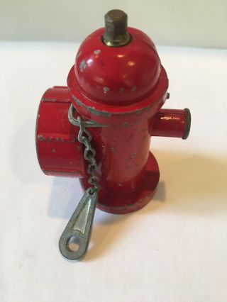 Vintage Tonka Toys Metal Diecast Fire Hydrant With Wrench Accessory Pumper Truck