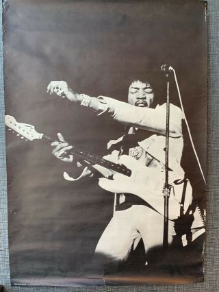Vintage Jimi Hendrix Concert Poster - By Linda Eastman (paul Mccartney 