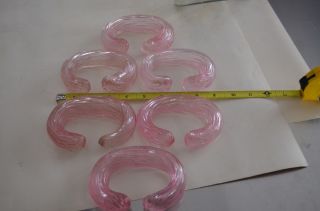 Rare And Unique Glass Curtain Tie Backs Pink
