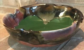 Antique Japanese Sumida Gawa Potteryl Bowl