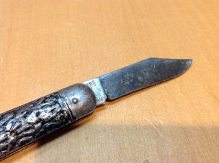Vintage WWII G.  Schrade PRESTO Locking Folding Pocket Knife B ' port.  CT 7