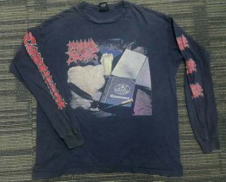Vintage 1993 Morbid Angel - Covenant Tour Shirt Napalm Death Carcass Obituary