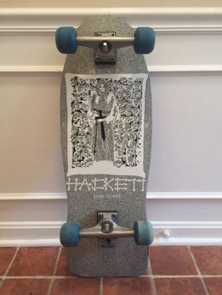 1986 Dave Hackett Iron Cross Rare Color Complete Skateboard