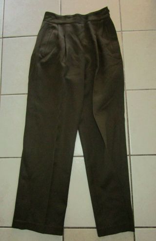 Wwii Womens Wac Waac Officers Trousers Named To Lt.  Cardwell Sz 24 X 28