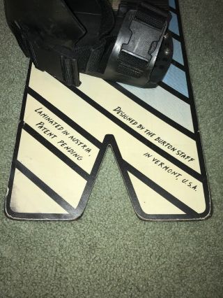 Burton 140 Elite (1987) RARE Vintage Snowboard With Bindings 2