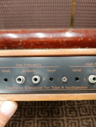 Vintage Snell Type - A Electronic Crossover For 3way Speakers,  Very Rare Unit 11