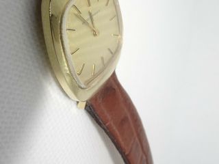 Vintage 1970 ' s Girard Perregaux Solid 18K Gold Gents Watch 6 Month 11