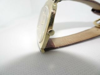 Vintage 1970 ' s Girard Perregaux Solid 18K Gold Gents Watch 6 Month 5