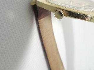 Vintage 1970 ' s Girard Perregaux Solid 18K Gold Gents Watch 6 Month 6