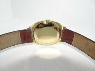 Vintage 1970 ' s Girard Perregaux Solid 18K Gold Gents Watch 6 Month 7