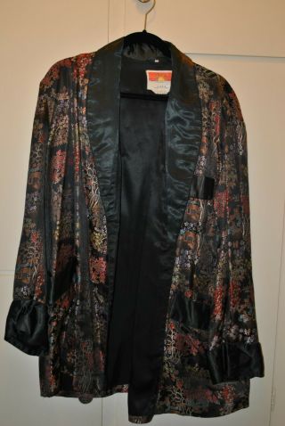 Vintage Oriental Smoking Jacket Size 48