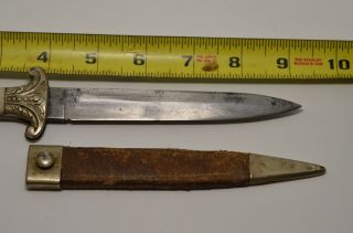 Very Rare Antique Bowie Knife With Sheath,  Mid 19th Century,  Pearl Hndl