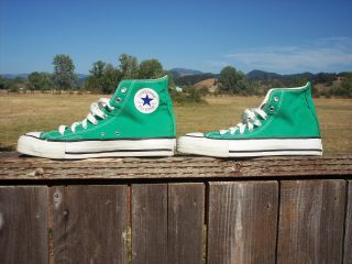 Vintage 1980 ' s Converse All Star Chuck Taylor Sneakers Shoes Men 8 USA 11