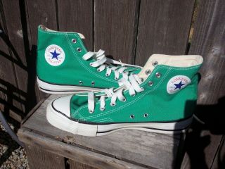 Vintage 1980 ' s Converse All Star Chuck Taylor Sneakers Shoes Men 8 USA 12