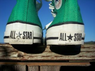 Vintage 1980 ' s Converse All Star Chuck Taylor Sneakers Shoes Men 8 USA 4