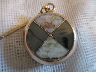 Antique Watch Fob/chain Necklace Pendant Locket