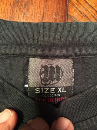 EUC VINTAGE Makaveli Branded Tupac Shakur Black Graphic T - Shirt Size XL 3