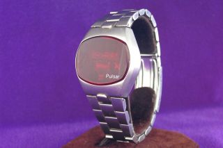 Pulsar Big Time Model 3315 Led Watch With Dow