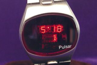 Pulsar Big Time Model 3315 LED watch with DOW 3