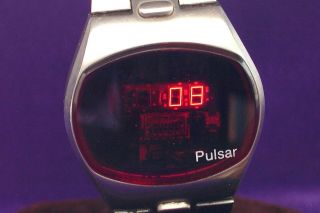 Pulsar Big Time Model 3315 LED watch with DOW 5