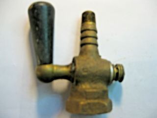 Vintage 1/2 " Brass Gas Cock Cut - Off Valve