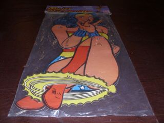 Vintage Wonder Woman Rare Giant Jointed 65 