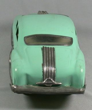 Tin Friction Minister Delux 1954 Pontiac Chieftain Car,  Vintage,  Green 4