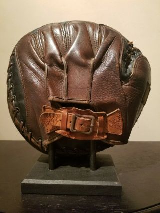 Vintage Baseball Glove 1920s Goldsmith Catchers Mitt 2