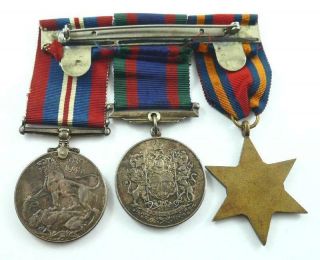 Canada World War II Military Trio Medal Group (Burma Star) & RCAF ID Bracelet 3