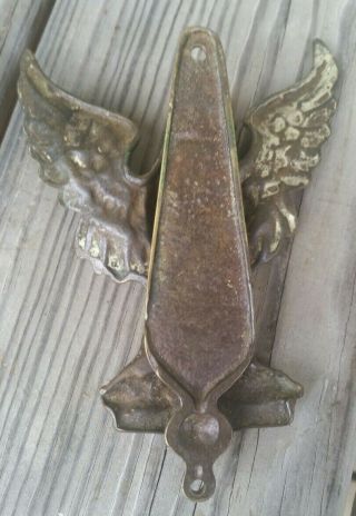 Vintage Cast Brass American Eagle Door Knocker Heritage Patriotic 5