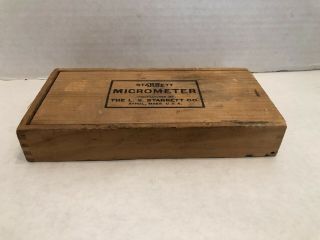 Vintage Starrett Wood Dovetail Box (only) - No.  226 - Usa
