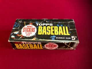 1963,  " Topps " Baseball Trading Card Display Box (scarce / Vintage)