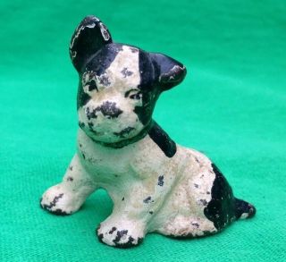 1930 Hubley Iron Dog Boston Terrier Puppy Paint Lancaster Pa