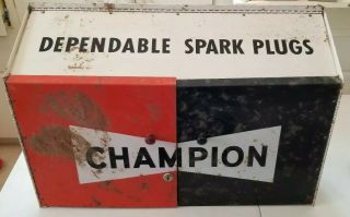 Vintage Champion Spark Plug Metal Cabinet Part No.  Ct 460