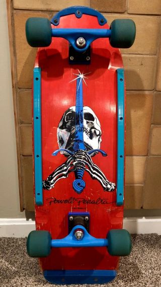 Vintage Powell Peralta Skull & Sword Skateboard STREET BONES WHEELS NOS Trackers 3